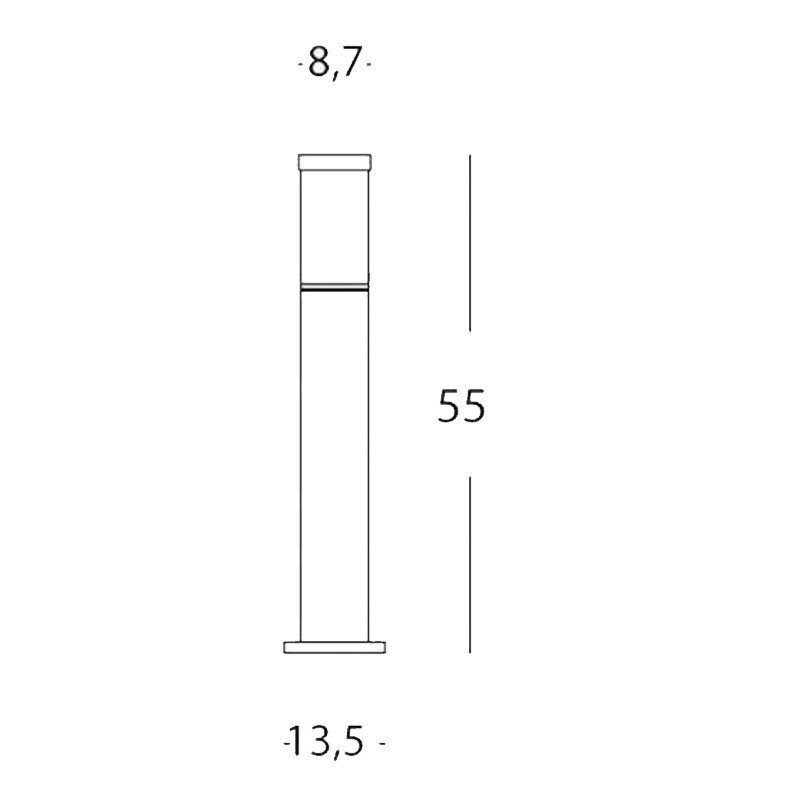 Puesto bajo de Sovil para jardines con conexión E27 824/06