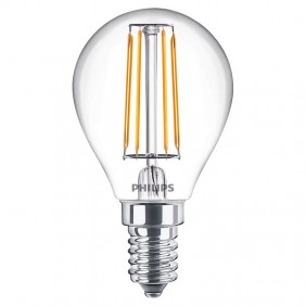Lampadina Sfera filamento LED Philips 5W attacco E14 2700K PHILEDLUS40E142