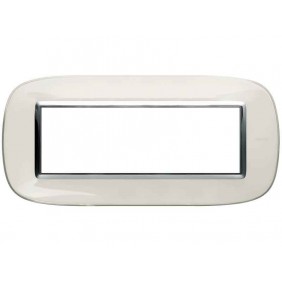 Bticino Axolute Platte 6 Module Weiß...