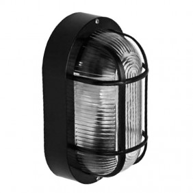 Lombardo Wandleuchte mit Käfig, schwarz, E27...