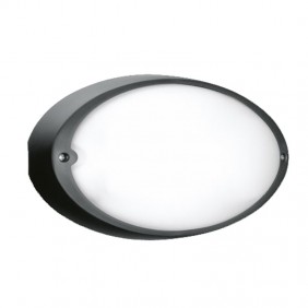 Lombardo Airy Oval Black E27 E27 IP54 LB82122...