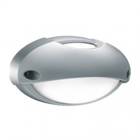 Plafoniera Lombardo Airy ovale grigia E27 IP54...