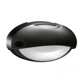 Plafoniera Lombardo Airy ovale nera E27 IP54...