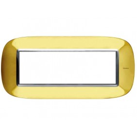 Bticino Axolute Placca 6 Moduli Oro Lucido...