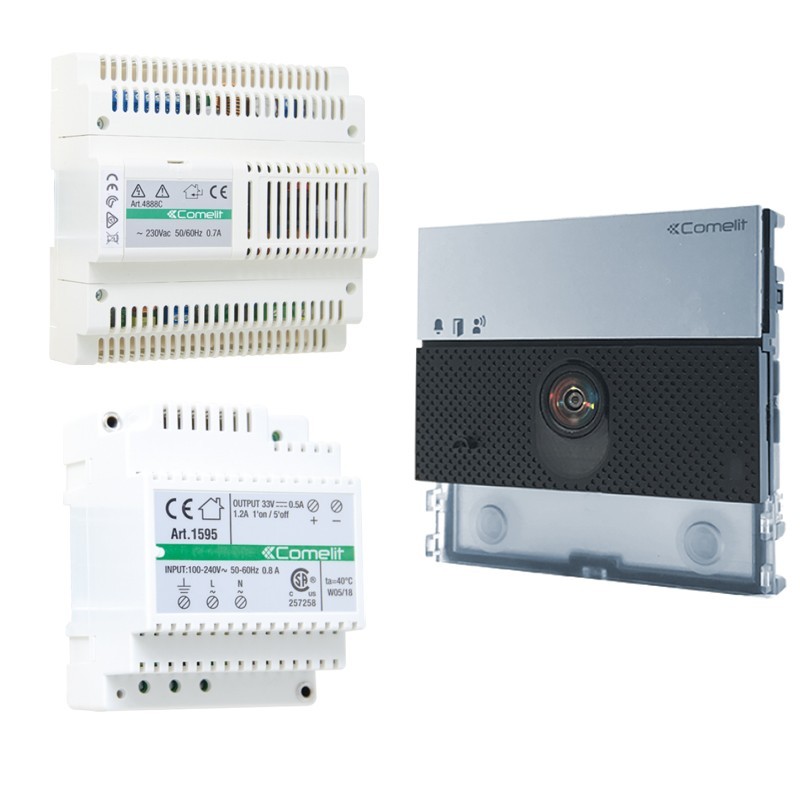 Kit básico del sistema de audio y video Comelit Ultra Simplebus 1 UT8000