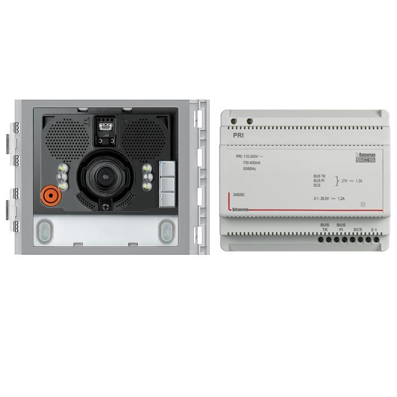 Kit d'interphone audio et vidéo pour la copropriété Bticino Sfera 360001