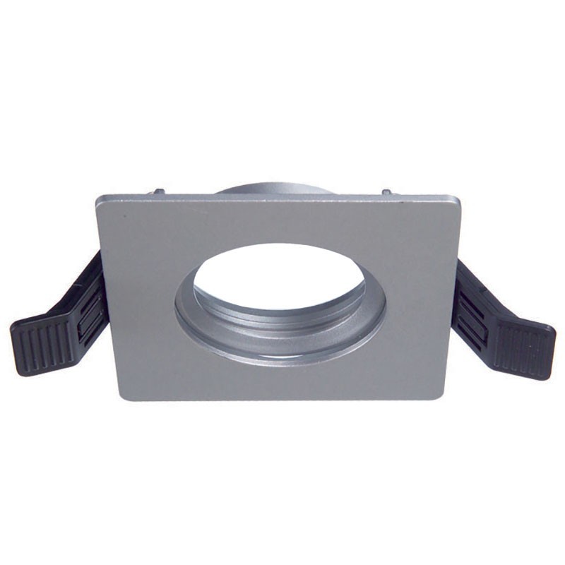 Duralamp Foco empotrado cuadrado gris IP65 ZKR65QG