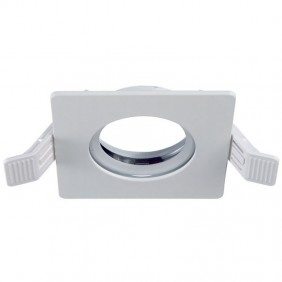 Duralamp Spot encastré carré blanc IP65 ZKR65QB