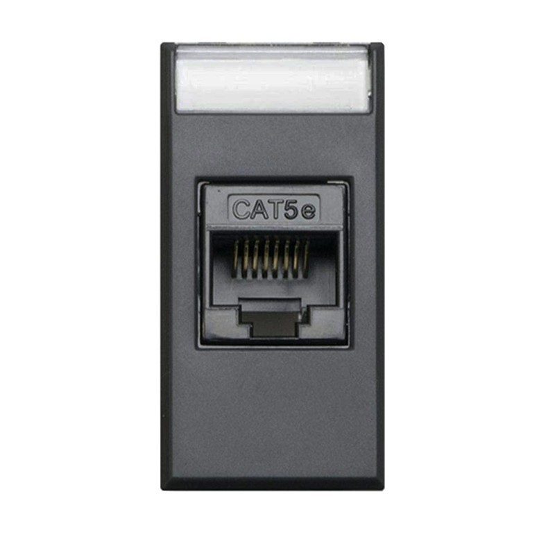 Presa Dati Ave Tekla RJ45 CAT.5E UTP colore nero 1 modulo 445027C5E