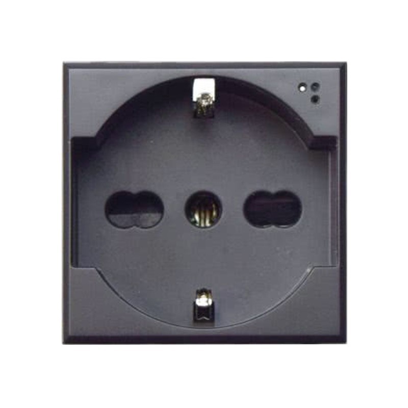 Schuko-steckdose Ave Tekla bypass 10/16A farbe schwarz 445090/15TS