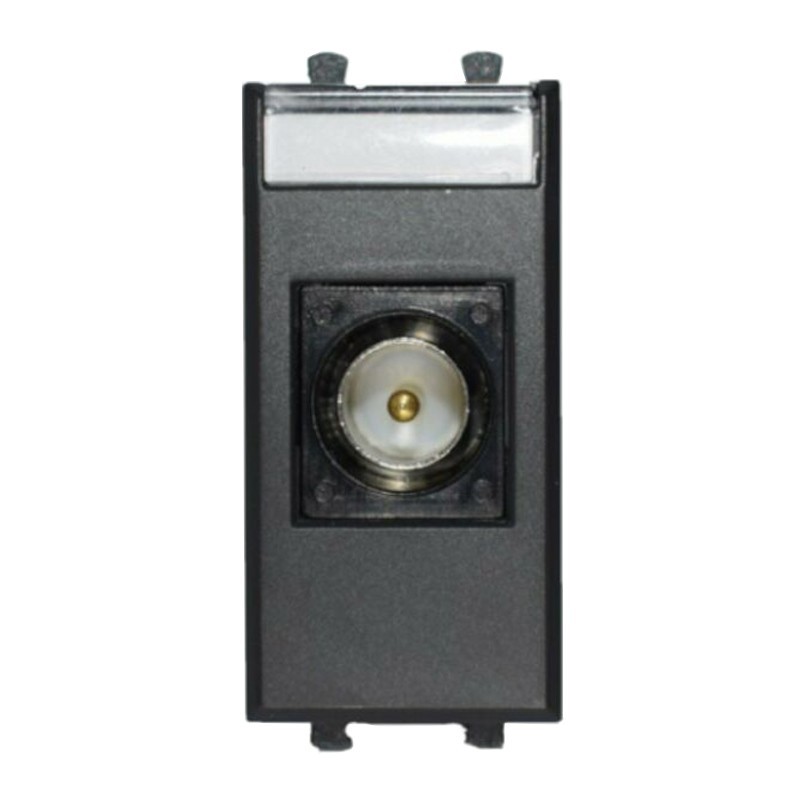 Prise Ave Tekla TV/SAT, noir direct 1 module 445096IM