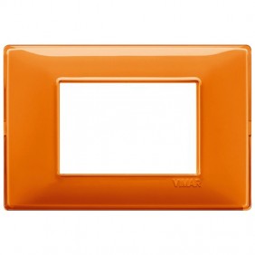 Vimar Plana plaque 3 modules couleur orange...