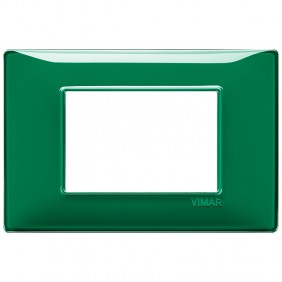 Vimar Plana placa 3 módulos color esmeralda...