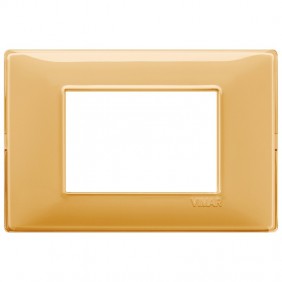 Vimar Plana placca 3 moduli colore Reflex ambra...