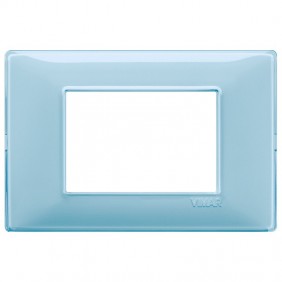 Vimar Plana placca 3 moduli colore acqua 14653.45