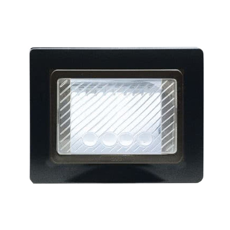Ave self-supporting watertight plate with IP55 membrane colour Black 44SP03GSL