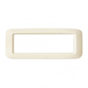 Plaque Ave in technopolymer Yes 45 6 Modules white Blanc glossy 45PY06BP