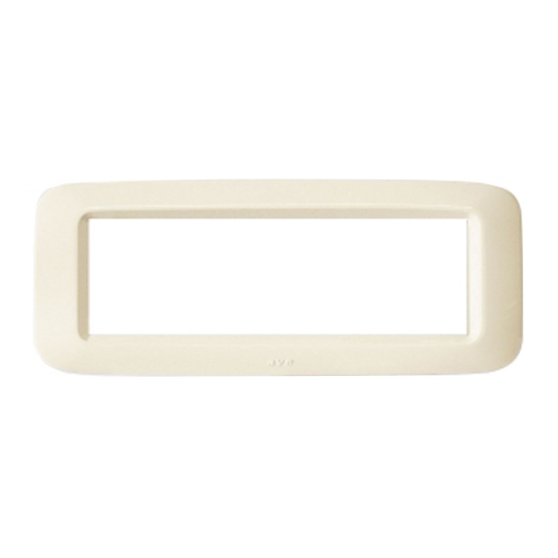 Plaque Ave en technopolymère, Oui 45 6 Modules blanc Blanc brillant 45PY06BP