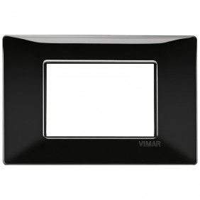 Vimar Plana plaque 3 modules couleur noir 14653.05