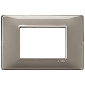 Vimar Plana placca 3 moduli colore cenere 14653.40