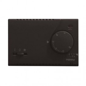 Termostato Perry da parete nero alimentazione...