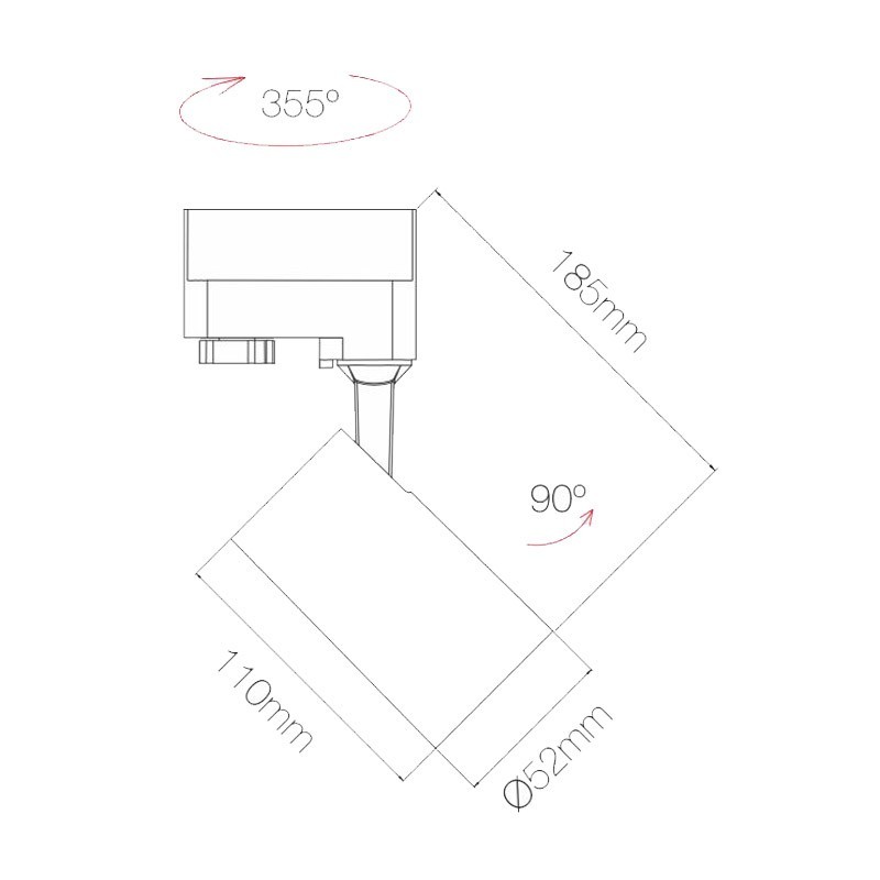 Binärer Strahler Beneito Faure PICOLO LED 9,5W mit Trimmer 4437