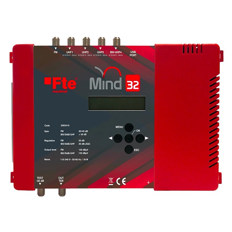 TV centrale ETP avec filtres programmables 4 entrées MIND32