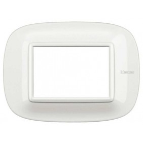 Bticino Placa Axolute 3 Módulos Blanco HB4803HD