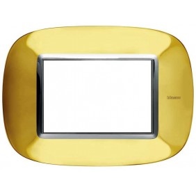 Bticino Axolute Plate 3 Modules Glossy Gold...