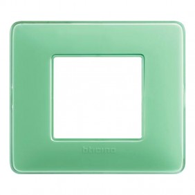 Placca Bticino Matix 2 moduli tè verde AM4802CVC