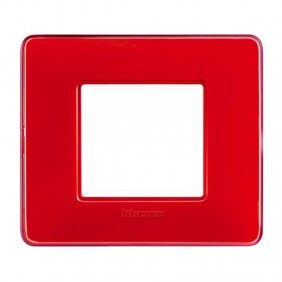 Placca Bticino Matix 2 moduli corallo AM4802CRD