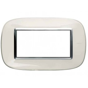 Bticino Axolute Platte 4 Module Weiß...