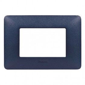 Bticino Matix Abdeckrahmen 3 Module Farbe Blau...