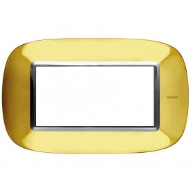 Bticino Axolute Plaque 4 Modules Or Brillant...