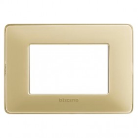 Placa Bticino Matix 3 módulos marfil AM4803CAV