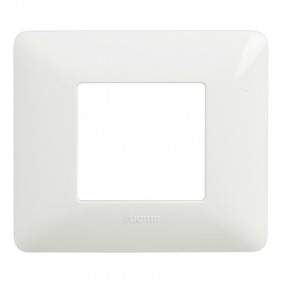 Placca Bticino Matix 2 moduli bianco AM4802BBN