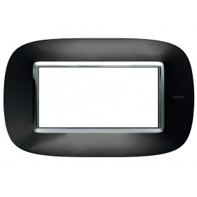 Bticino Placa Axolute 4 Módulos Antracita HB4804XS