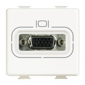 Socket Connector-Bticino Matix HD15 VGA white...