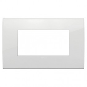 Placa Vimar FIT 4 módulos polar mate 19954.26