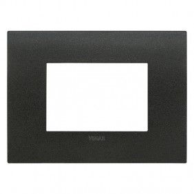 Plaque Vimar FIT 3 modules graphite matt 19953.01