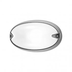 Prisma CHIP 25 ovale Deckenleuchte grau mit E27...