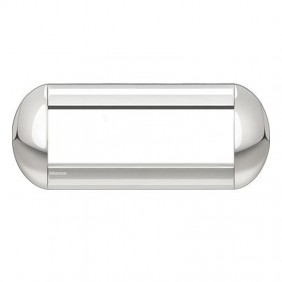 Bticino Livinglight placca tonda 7 moduli cromo...