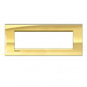 Bticino Livinglight Abdeckrahmen 7 Module gelb...