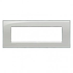 Bticino Livinglight placa 7 módulos cuadrados...