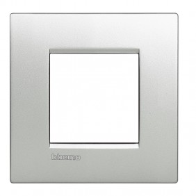 Bticino Livinglight placca AIR 2 moduli grigio...