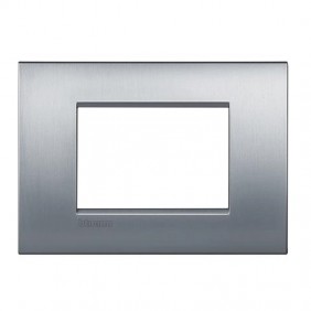 Placca Bticino LivingLight AIR cromo spazzolato...