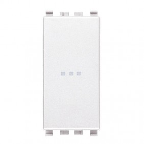 Bouton poussoir Vimar Eikon axial blanc 1P NO...