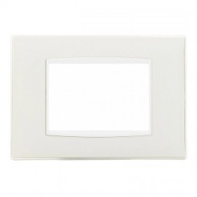Plate Vimar Eikon white 3 modules ice Classic...