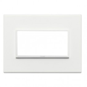 Placca 4 moduli Vimar Eikon EVO Bianca Totale 21654.17