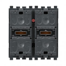 Two up-and-over buttons with Vimar Eikon R20527...